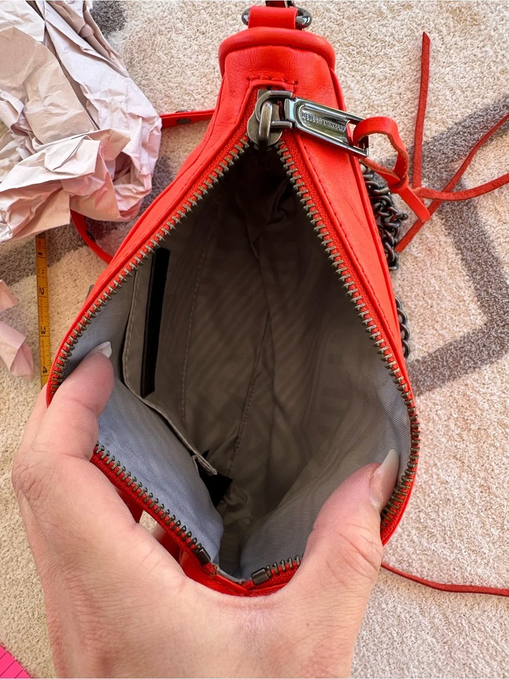 Rebecca Minkoff Red Mini MAC Convertible Crossbody